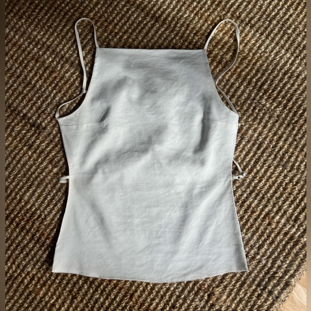 ZARA open back top - size small ecru